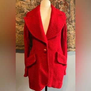 Karl Lagerfeld 1980s Red Jacket